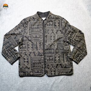 Alfred Dunner Jacket Black Buttonless Long Sleeve Women's Size 14